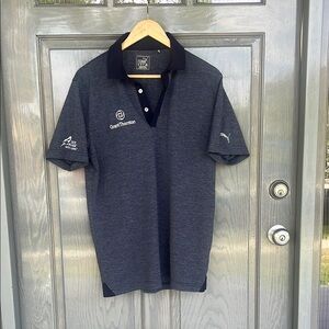 Puma Men's Navy Polo Shirt M Pro Model